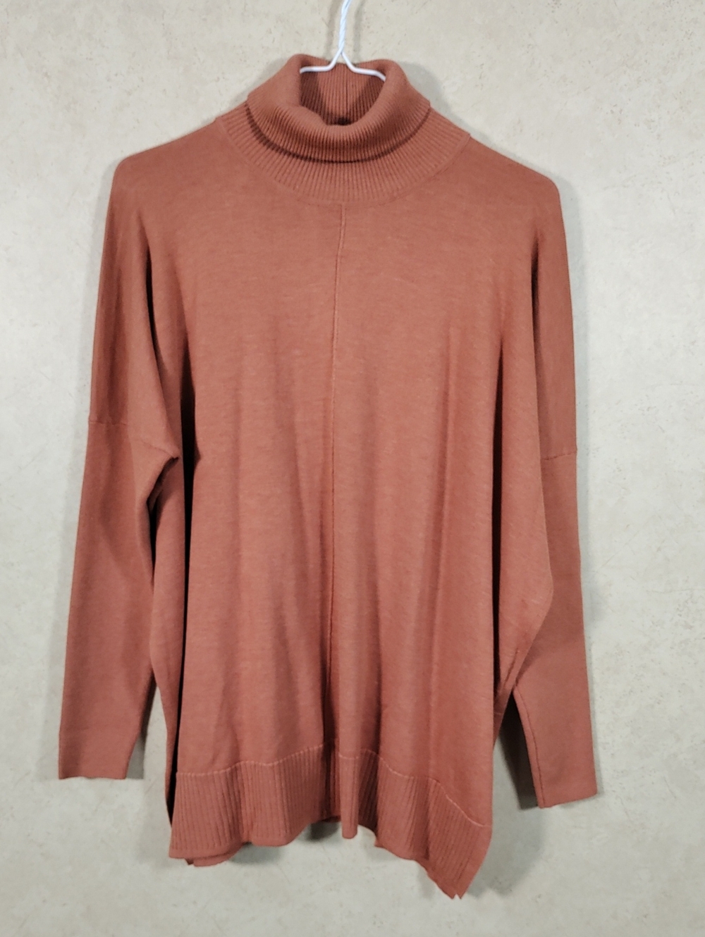 J193 Lilla P Chutney Mostly Cotton Turtleneck Sweater M/L NWT